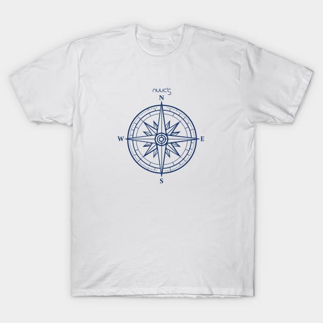 Marine nautical boat compass T-Shirt by jjmpubli